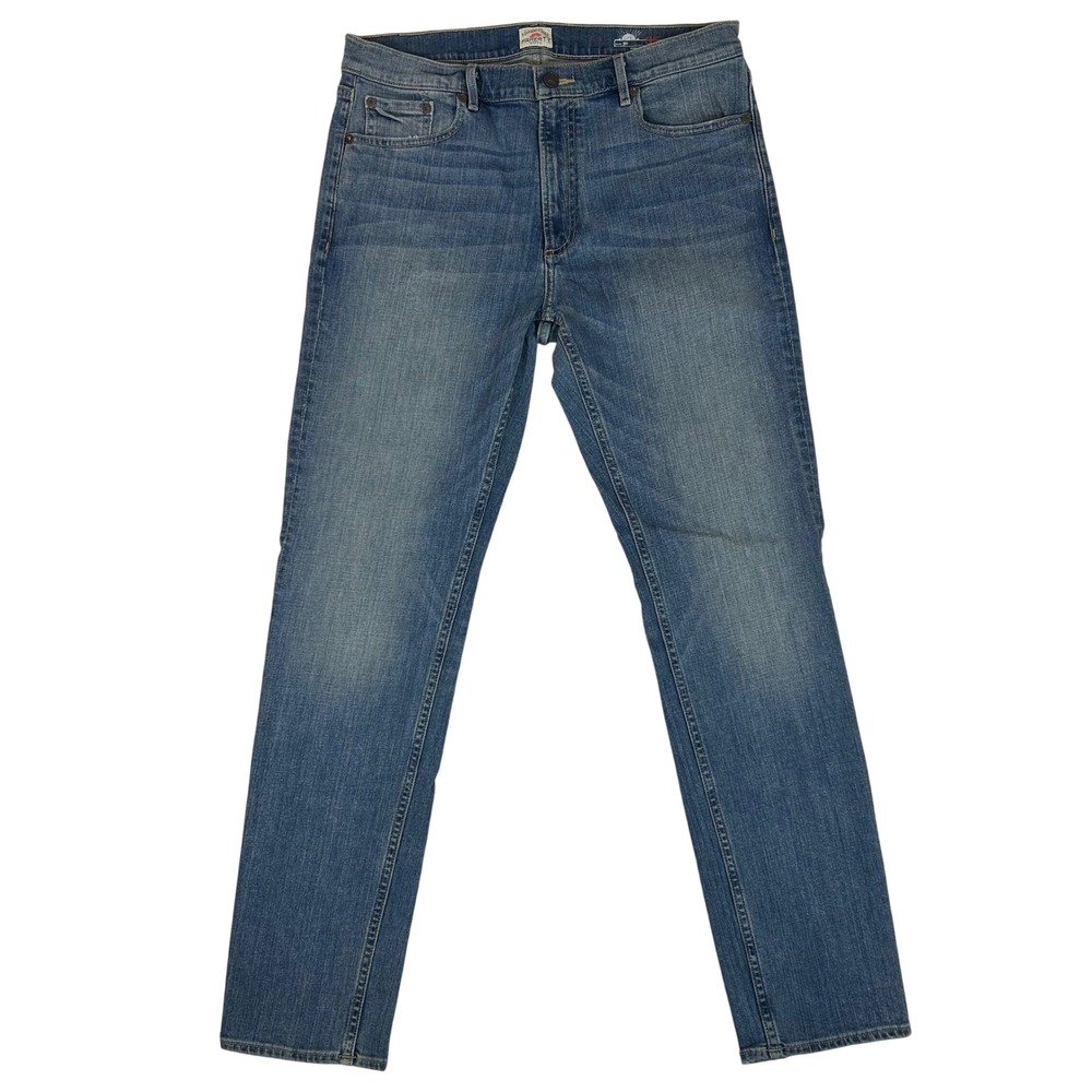 Faherty Brand Mens Slim Straight Leg Indigo Denim Jeans Blue Size 34